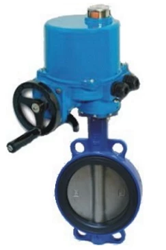 Затвор дисковый поворотный ABRA Ду150 Ру16 BUV-VF863D, межфланцевый, корпус - чугун, диск - нержавеющая сталь, с электроприводом, NBR в Кирове