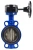 Затвор дисковый поворотный ABRA Ду450 Ру16 BUV-VF826D, межфланцевый, корпус - чугун, диск - чугун, редуктор, EPDM в Кирове